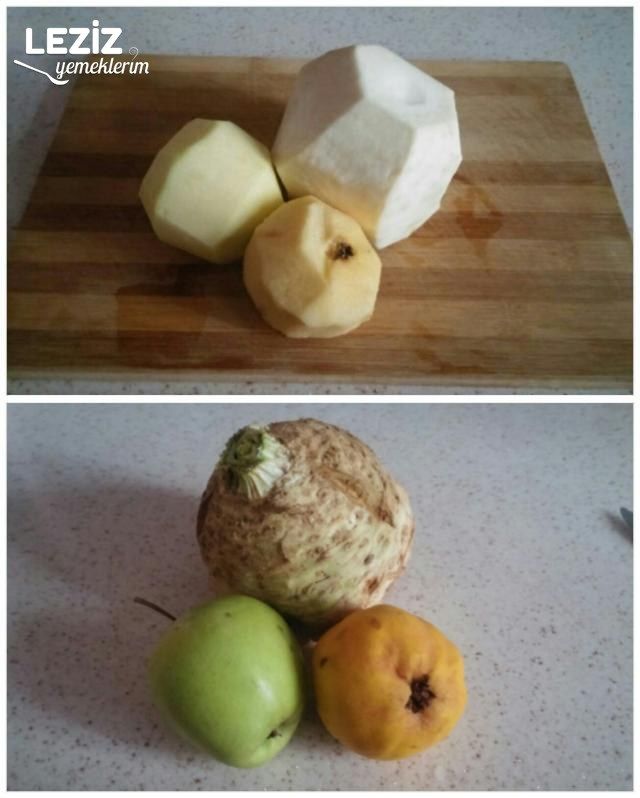 Elmalı Kerevizli Ayvalı Enfes Salata