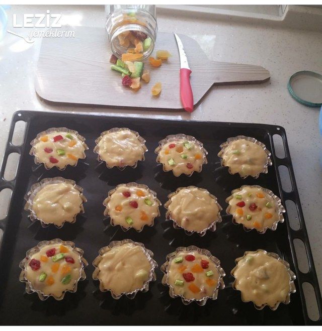 Meyveli Maffin Kek Tarifi