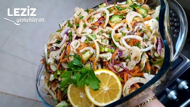 Bol Malzemeli Çok Lezzetli Makarna Salatası