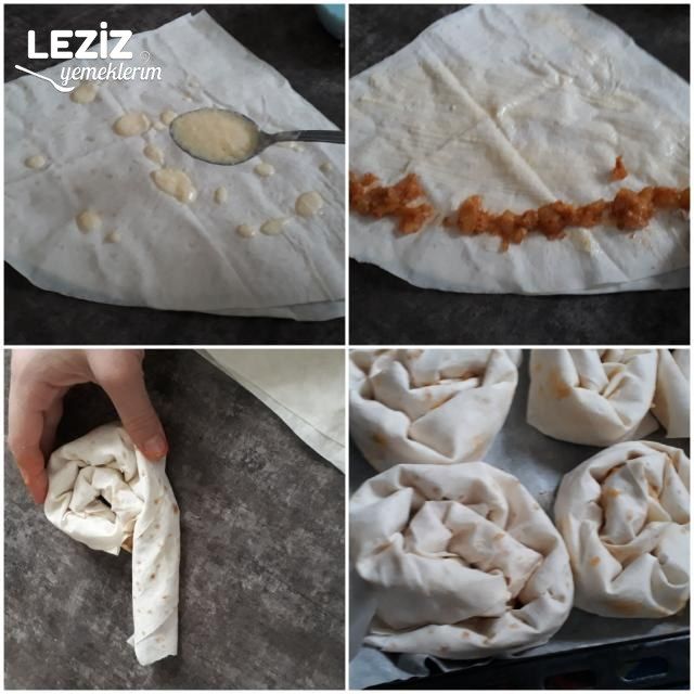 Şip Şak Hazırlayacağınız Patatesli Gül Böreği