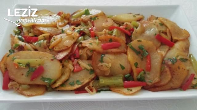 Sebzeli Kızarmış Patates Salatası