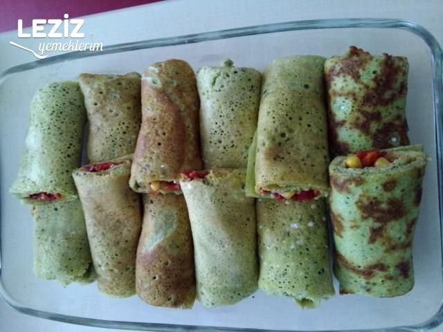 Ispanaklı Krepte Sarma Salata