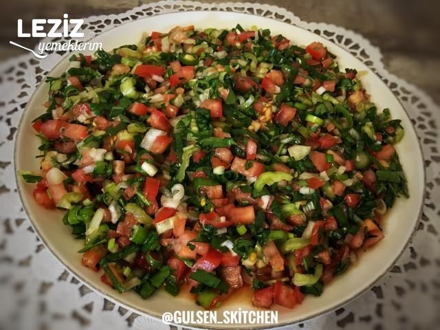 Gavurdağı Salatası Yapımı