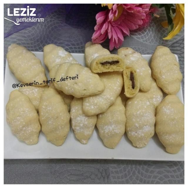 Çikolata Dolgulu Şekli Şahane Tırtıklı Kurabiye