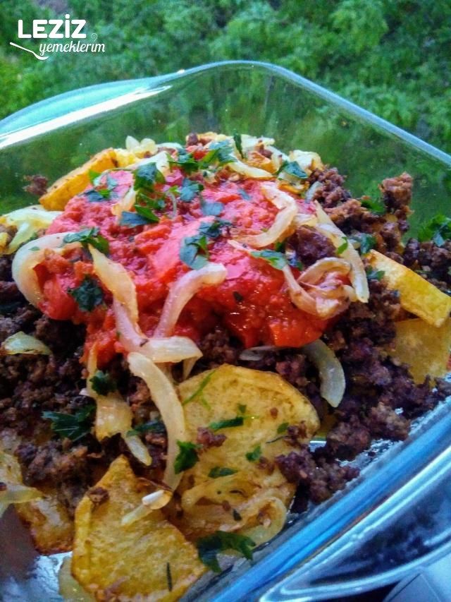 Kıymalı Kızarmış Patates Yemeği