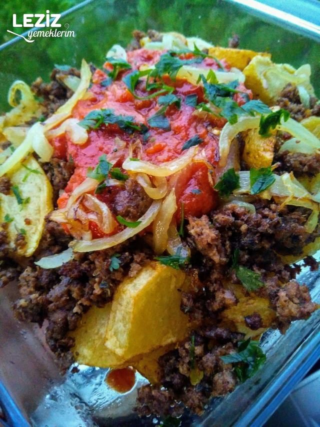 Kıymalı Kızarmış Patates Yemeği