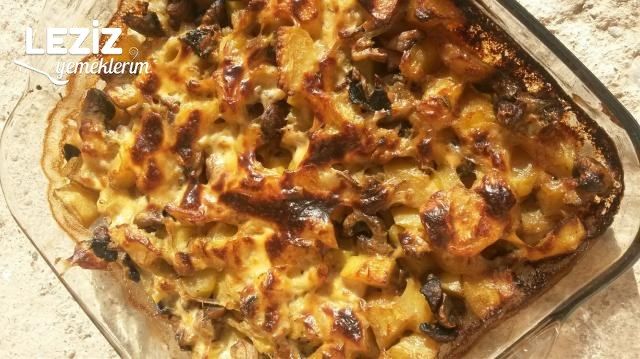 Beşamel Soslu Mantarlı Patates