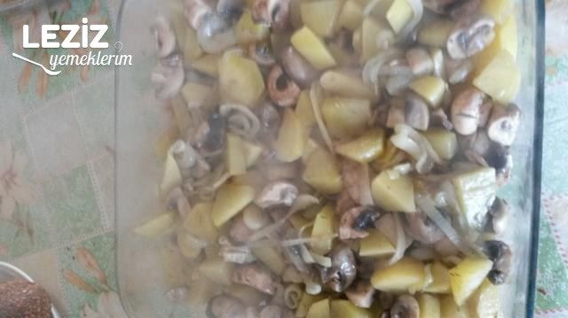 Beşamel Soslu Mantarlı Patates