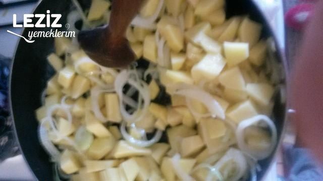 Beşamel Soslu Mantarlı Patates