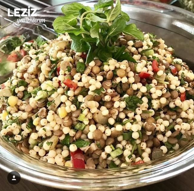 Yeşil Mercimekli Kuskus Salatası