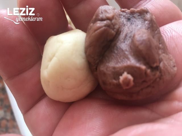 İki Renkli Un Kurabiyesi