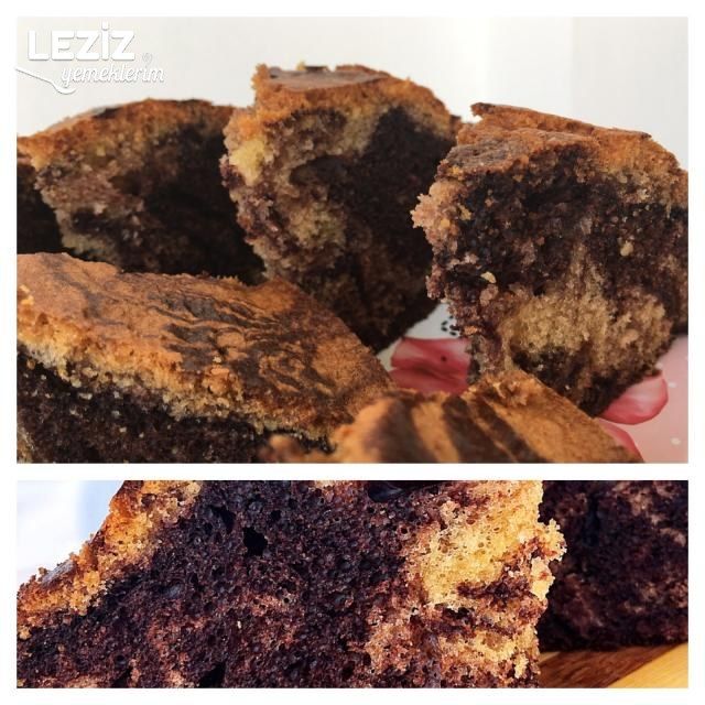 Yumuşacık Ebruli Kek (Nişastalı)