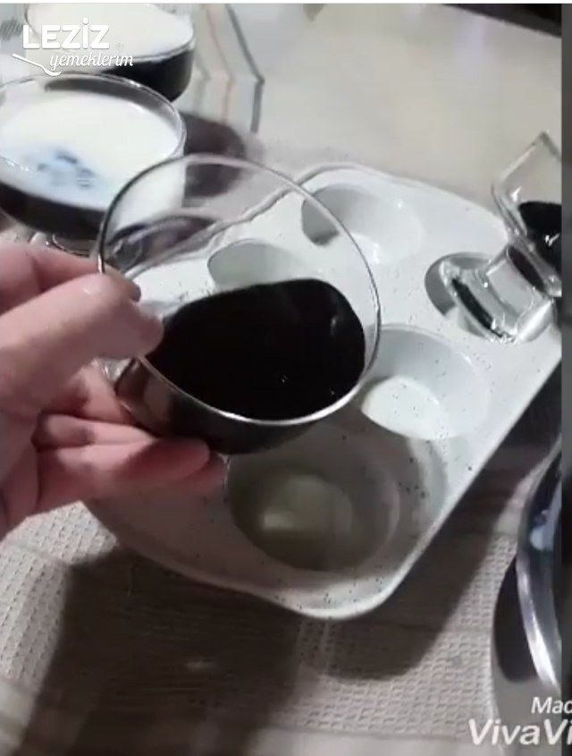 Vanilyalı Kakaolu Puding