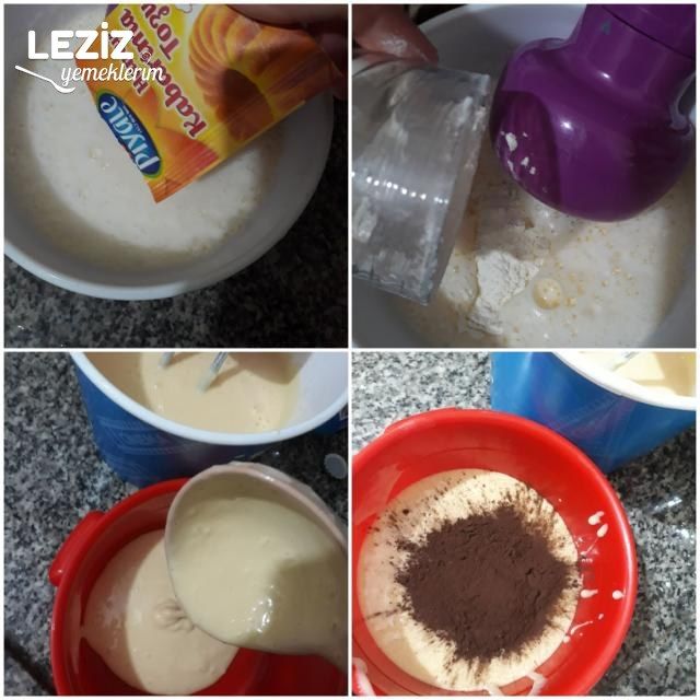 2 Renkli Maden Sulu Enfes Kek