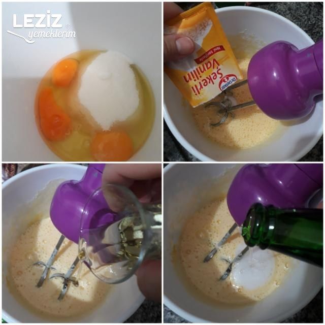 2 Renkli Maden Sulu Enfes Kek