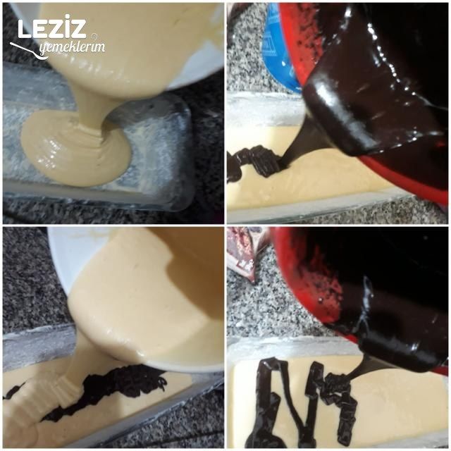 2 Renkli Maden Sulu Enfes Kek