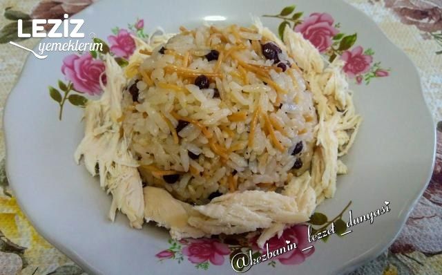 Kuş Üzümlü Şehriyeli Pirinç Pilavı Tarifi