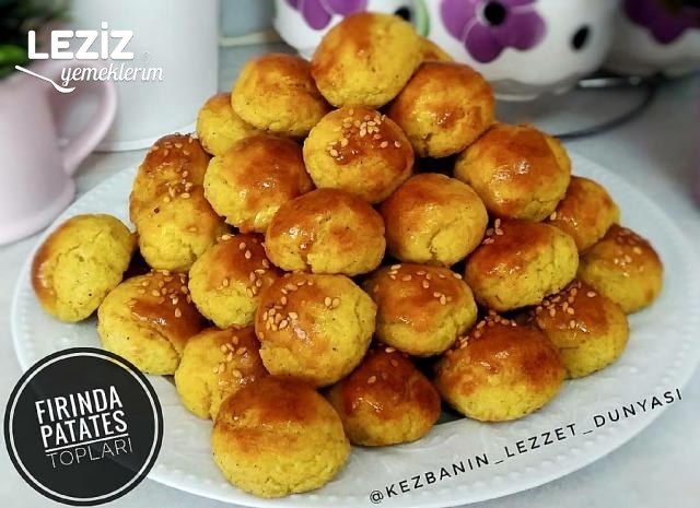 Fırında Patates Topları (Düşes Patates)