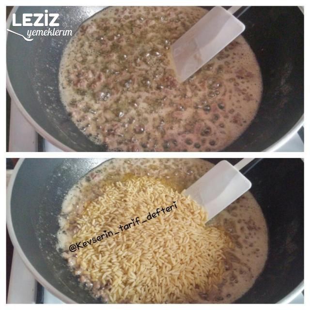 Tereyağlı Kıymalı Şehriye Pilavı