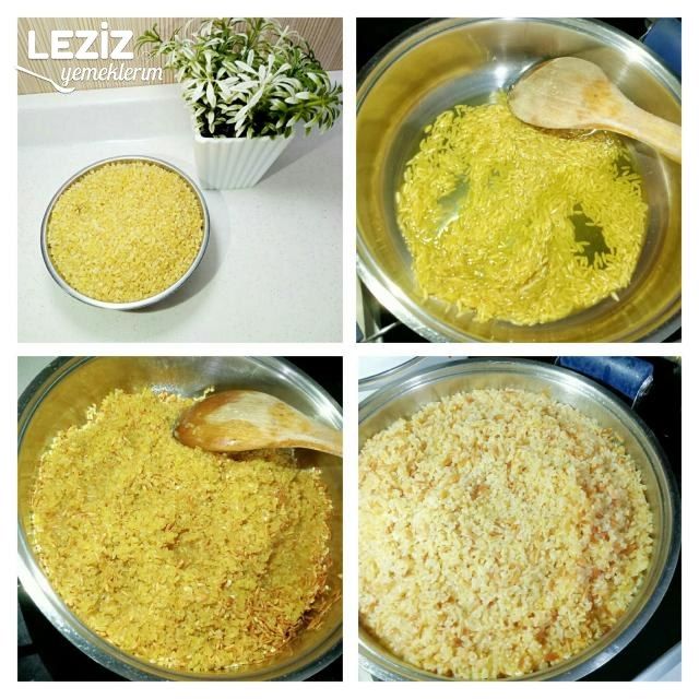 Arpa Şehriyeli Tane Tane  Bulgur Pilavı