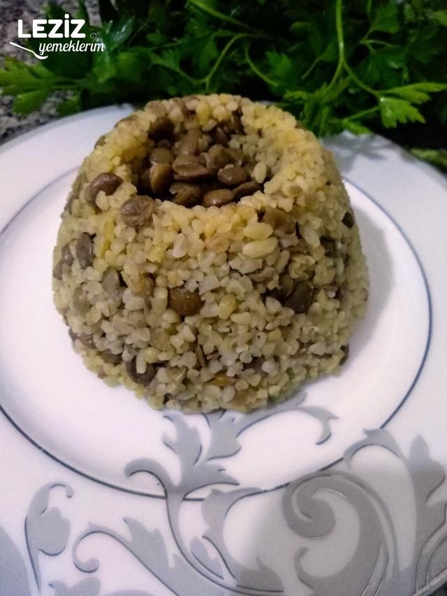 Tereyağlı Yeşil Mercimekli Bulgur Pilavı