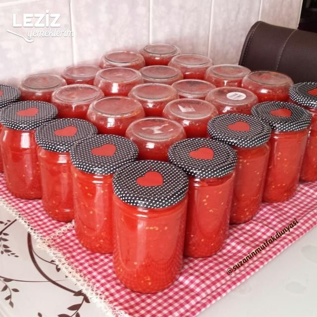 Kışlık Domates Sosu Konservesi