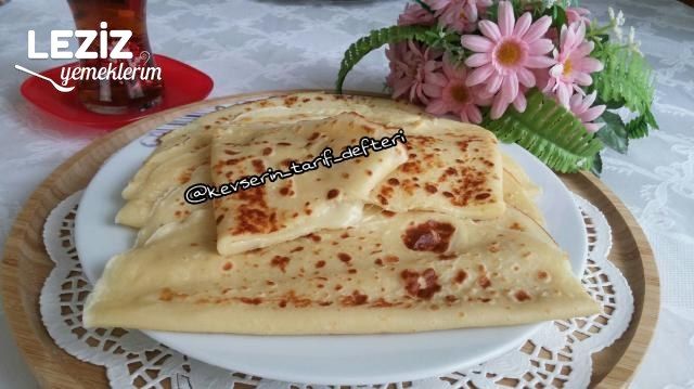 Kahvaltıya Enfes Kaşarlı Krepler