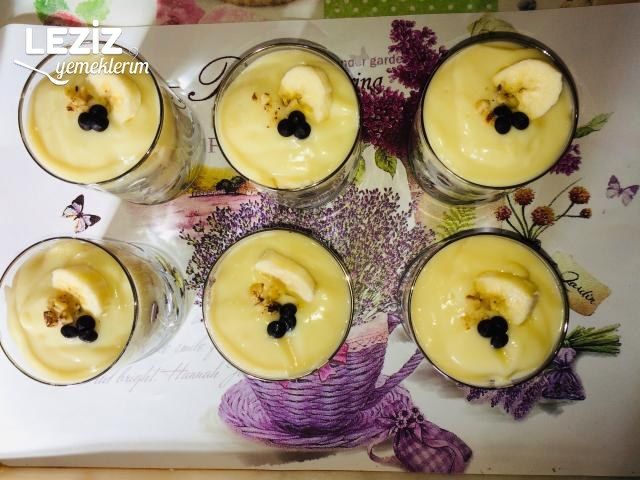 Beyaz Çikolatalı Muzlu Magnolia Tatlısı