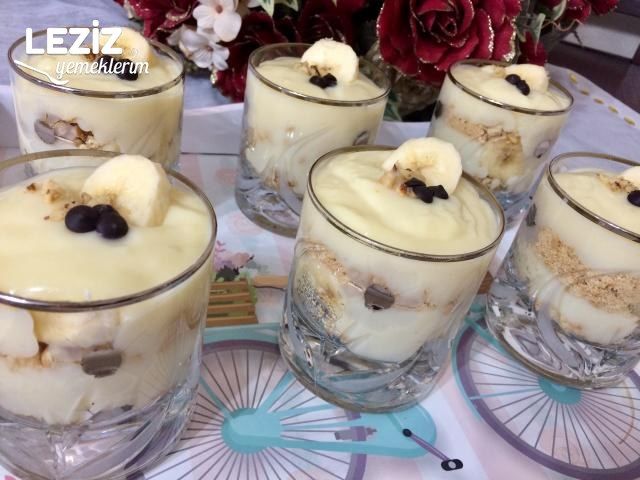 Beyaz Çikolatalı Muzlu Magnolia Tatlısı