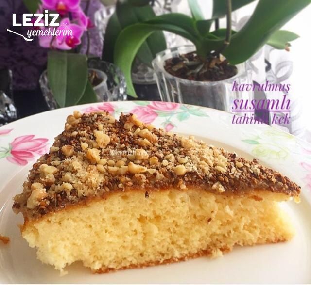 Kavrulmuş Susamlı Tahinli Bomba Kek
