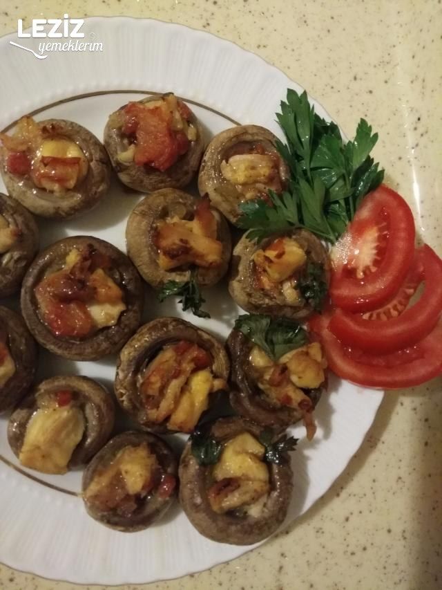Fırında Tavuk Soteli Mantar Çanakları