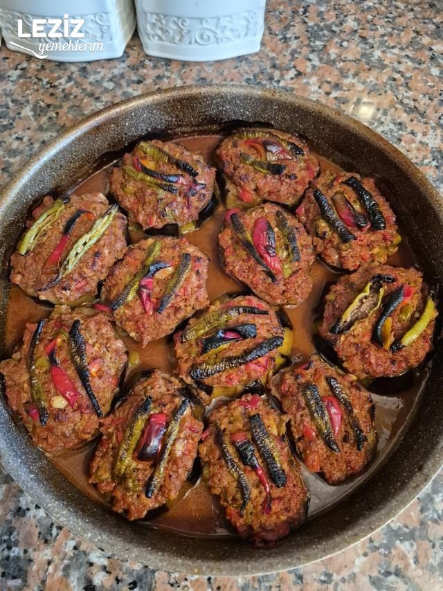 Lahmacun İçli Bostan Patlıcan Yemeği