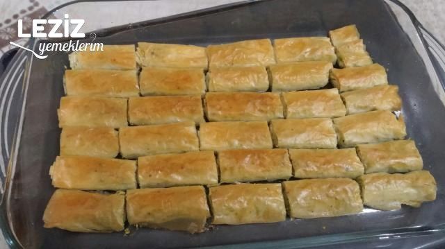 Fıstıklı Sarma Baklava (Pratik)