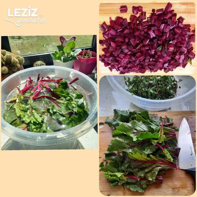 Kırmızı Pancar Yaprağı Kavurması