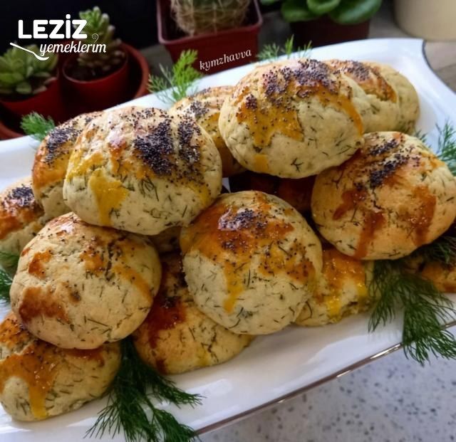 Kremalı Kıyır Kıyır Dereotlu Poğaça