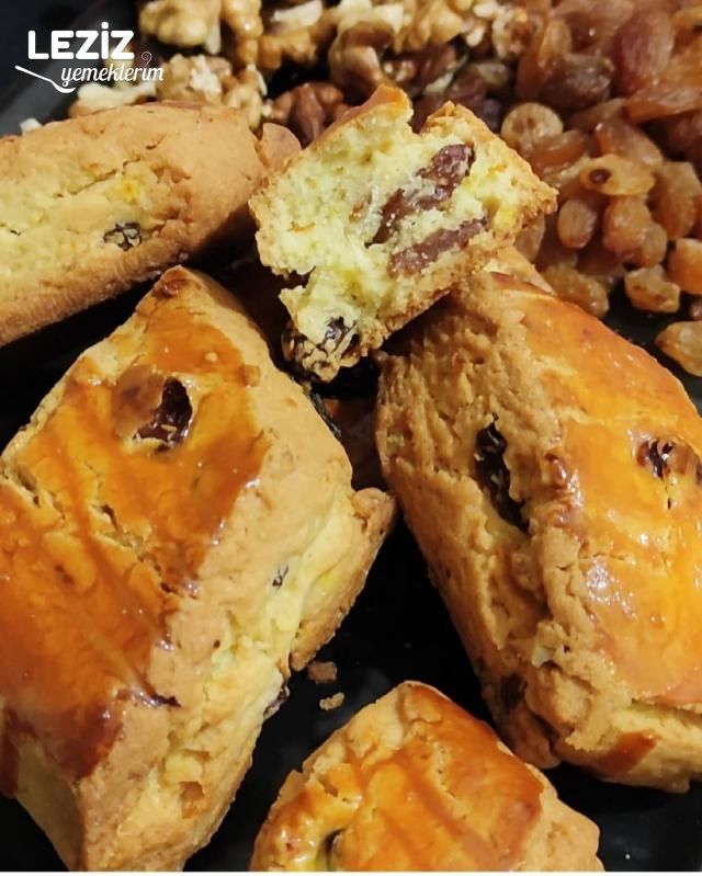 Cevizli Kuru Üzümlü Kurabiye Tarifi