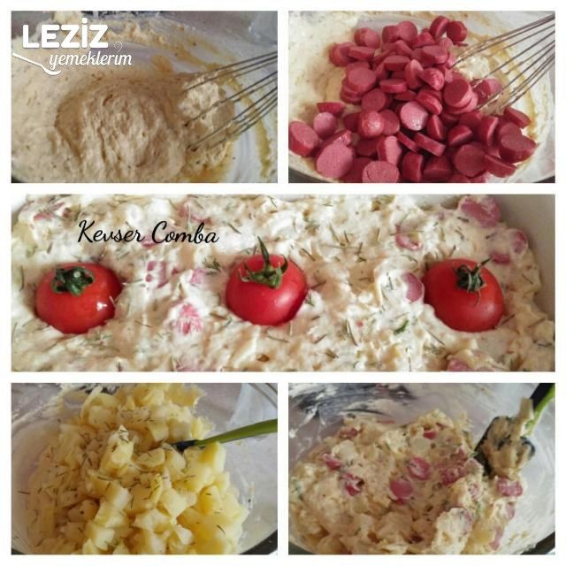 Harika Sosisli Patatesli Tuzlu Kek