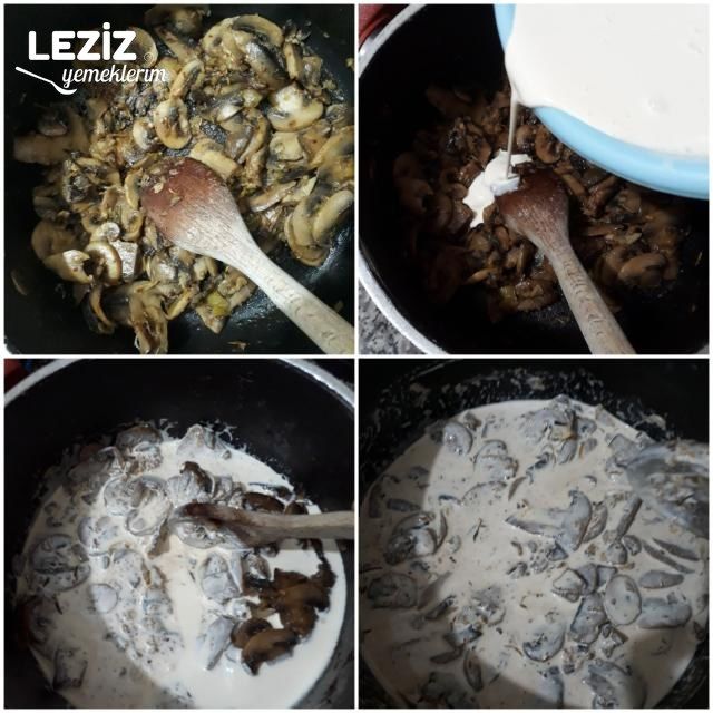 Kremalı Mantarlı Kiş