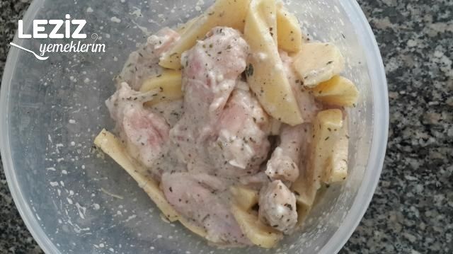 Fırın Poşetinde Tavuk Patates