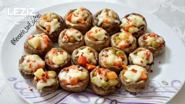 Kaşarlı Garnitürlü Mantar Dolması