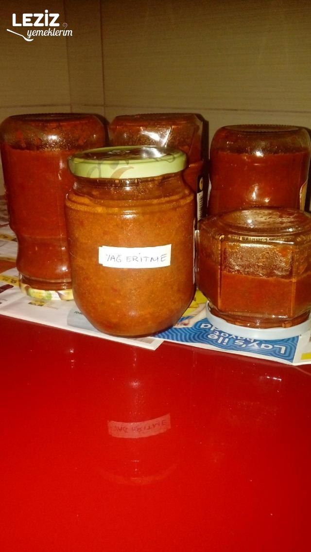 Yağ Eritmek İçin Domates Biberli Karışım