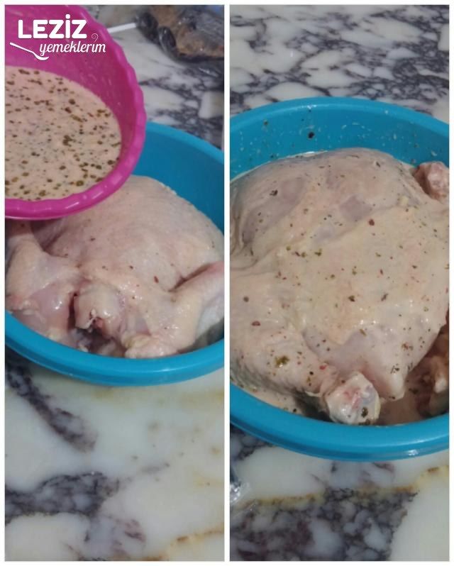 Fırında Nar Gibi Kızarmış Tavuk
