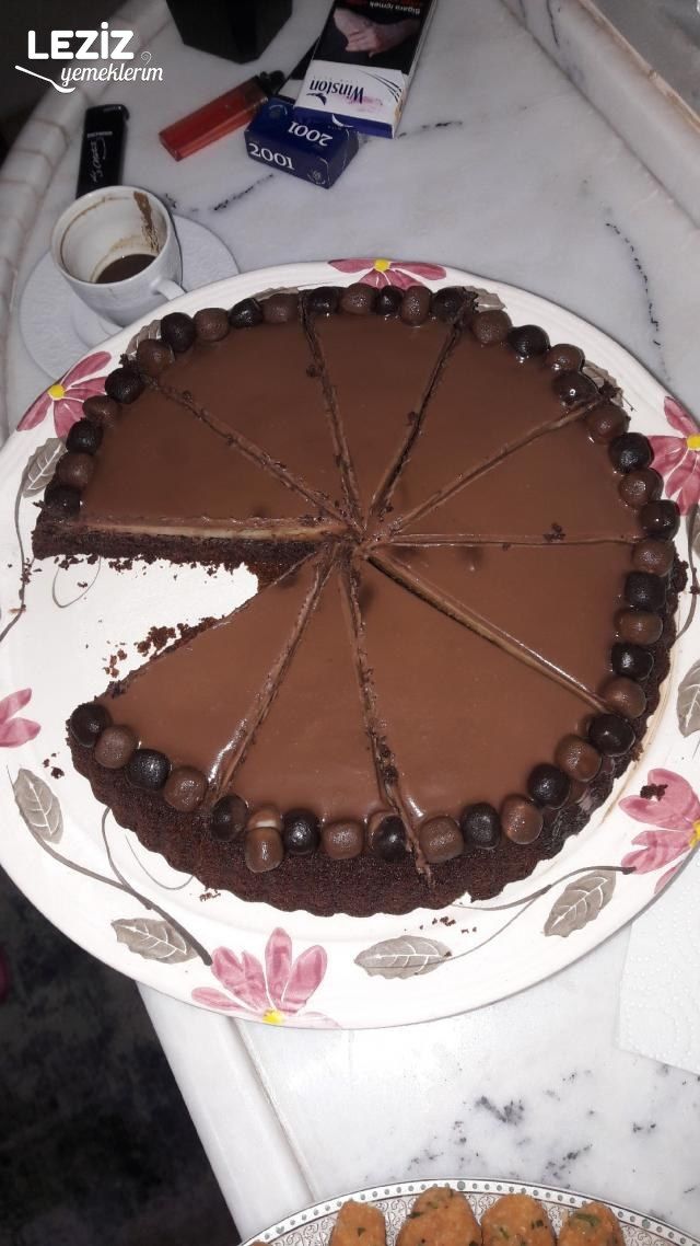 Ganajlı Muhallebili Kakaolu Kek Leziz Yemeklerim