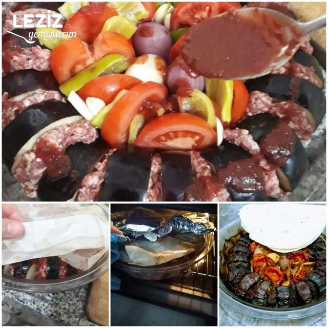 Ev Fırınında Patlıcan Kebabı Leziz Yemeklerim