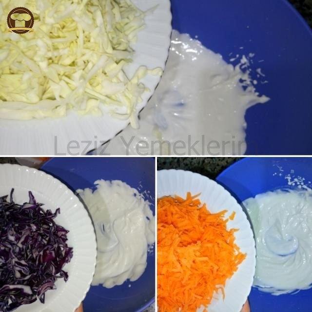 Enfes Krutonlu Renkli Salata