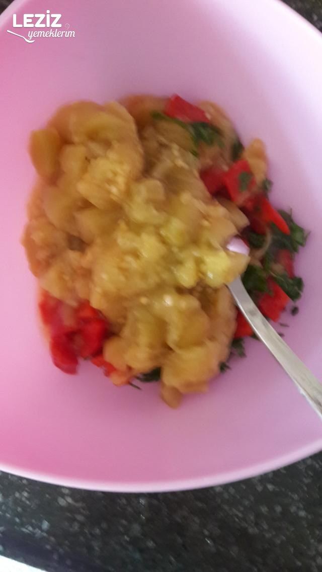 Közlenmiş Biber Patlıcan Salatası