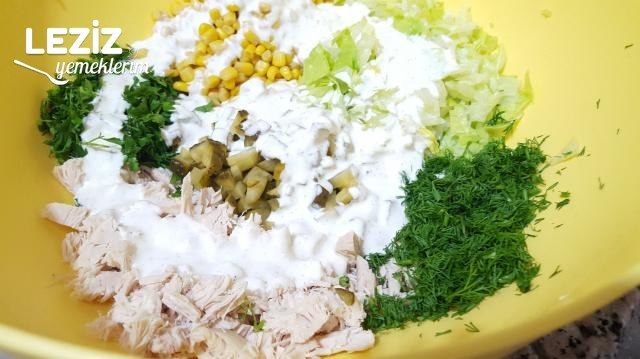Şahane Tavuk Salatası (Gün Salatası)