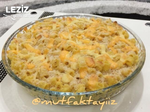 Fırında Peynirli Makarna (Ayrıntılı)