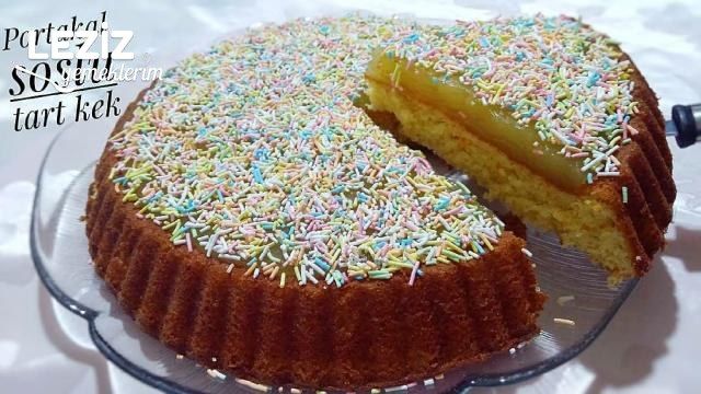 Portakal Soslu Tart Kek Tarifi