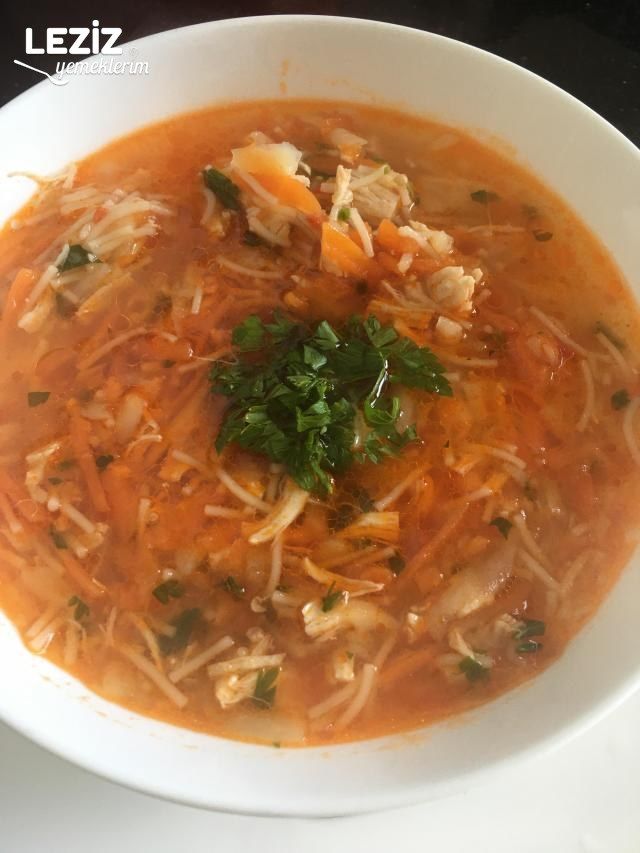 Domatesli Havuçlu Tavuklu Çorba